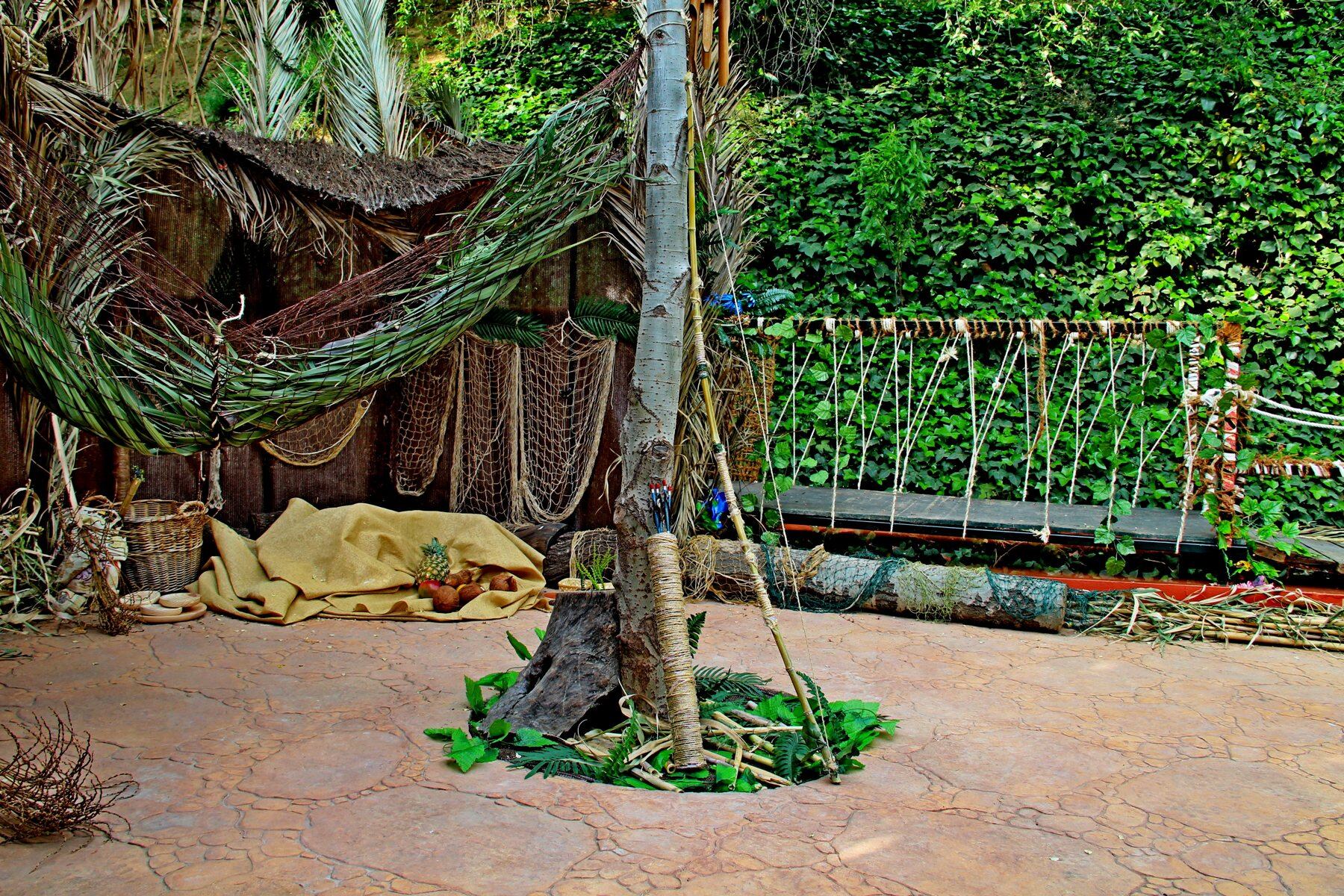 Escenografía de La Amazonia en la Granja Escuela El Rodeo