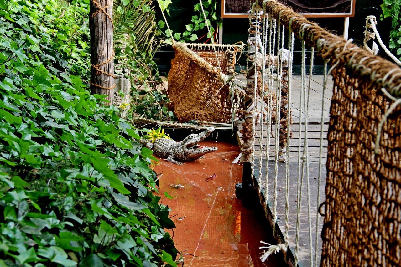 Escenografía de La Amazonia en la Granja Escuela El Rodeo