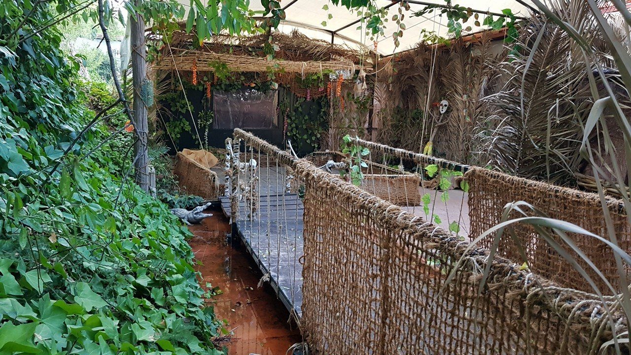 Escenografía de La Amazonia en la Granja Escuela El Rodeo