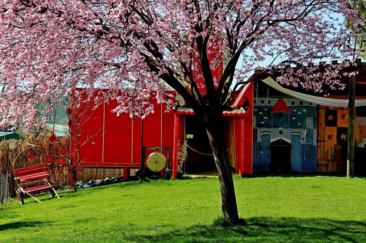 Escenografía de La Antigua China en la Granja Escuela El Rodeo