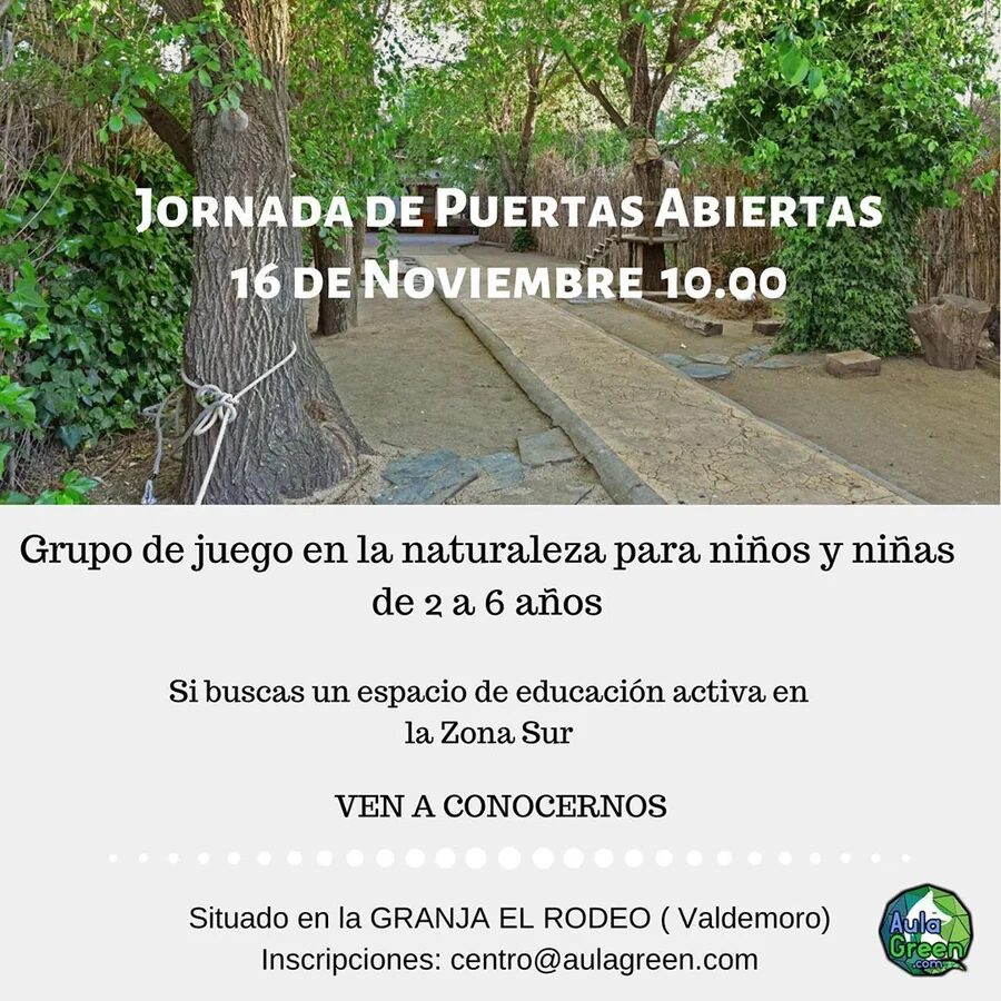 Cartel de la Jornada de Puertas Abiertas del 16 de noviembre